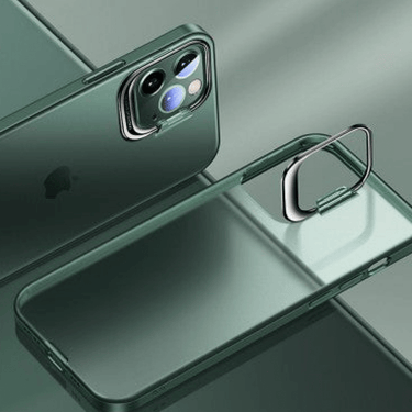 iPhone 12 Pro Compatible Case Cover With Invisible Bracket Protection-Green